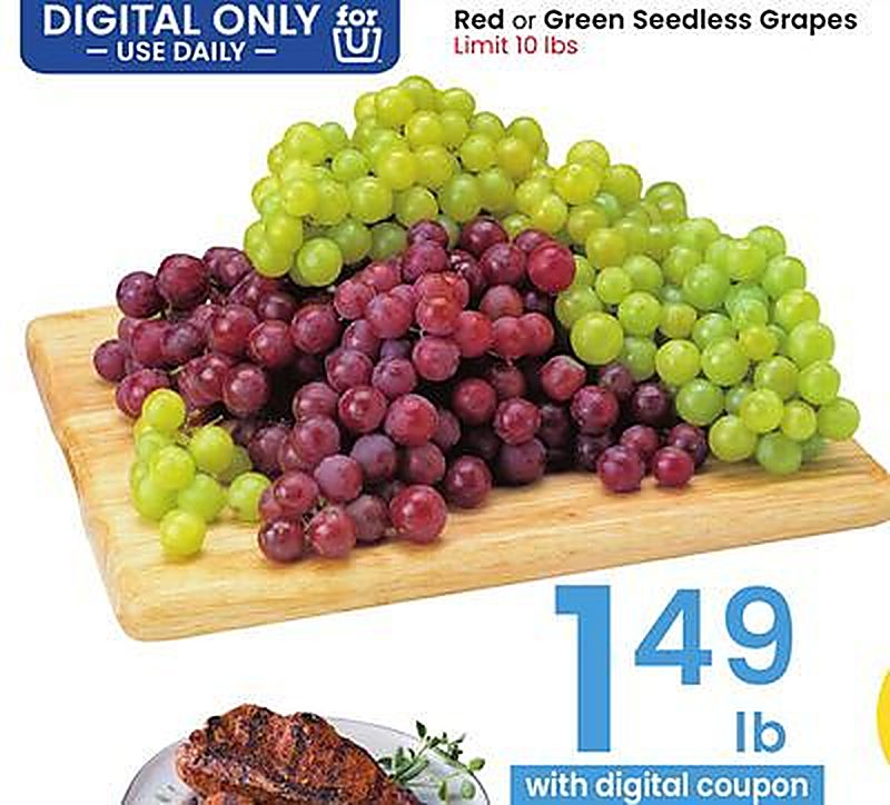 Red or Green Seedless Grapes - Albertsons weekly ad deal