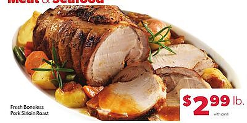 Fresh Boneless Pork Sirloin Roast - Family Fare weekly ad deal
