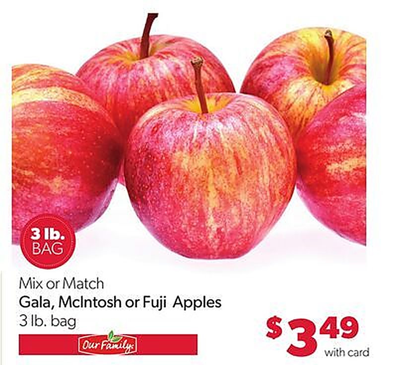 Gala, McIntosh or Fuji Apples - VG’s Grocery weekly ad deal