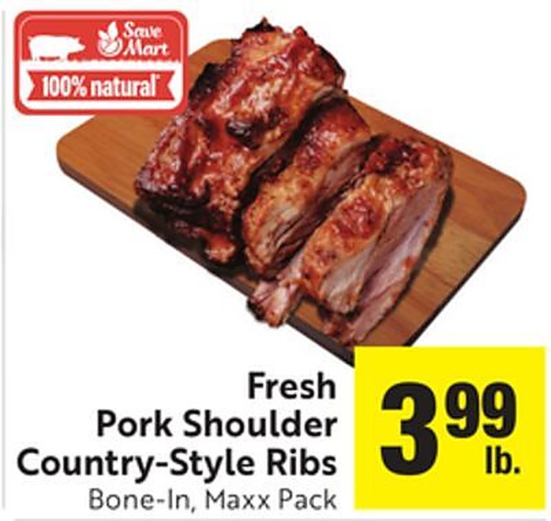 Fresh Pork Shoulder Country-Style Ribs - Save Mart weekly ad deal