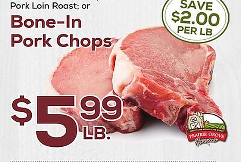 Pork Loin Roast; or Bone-In Pork Chops - DeCicco & Sons weekly ad deal