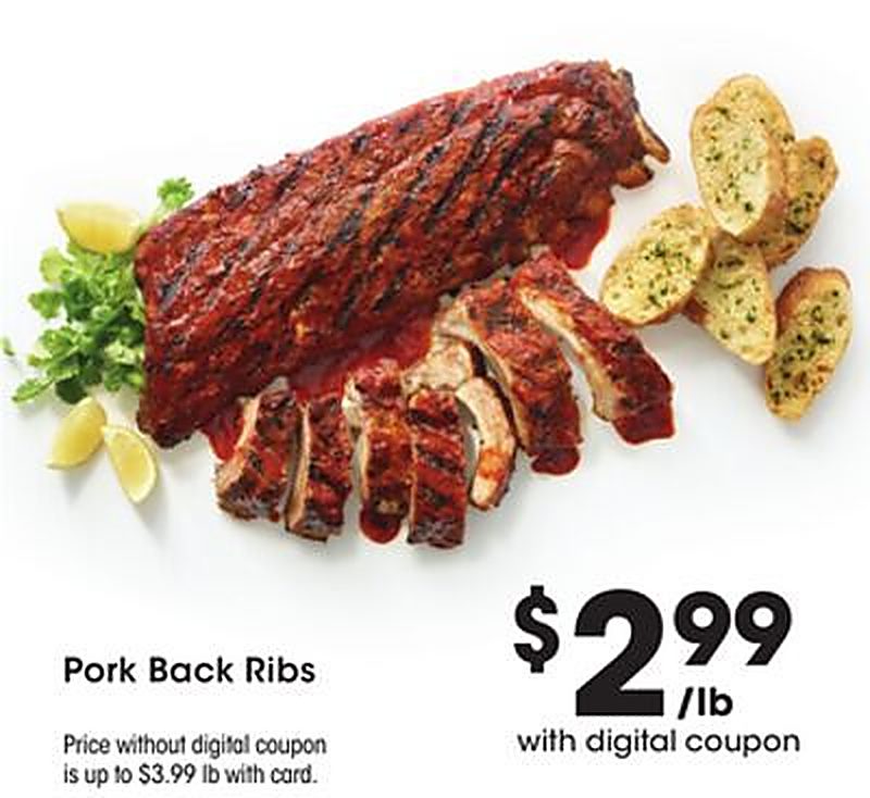 Pork Back Ribs - Marianos weekly ad deal