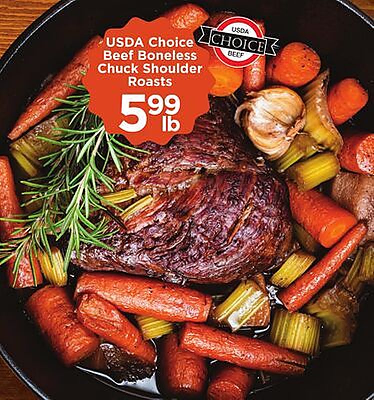 USDA Choice Beef Boneless Chuck Shoulder Roasts - Cub Foods weekly ad deal