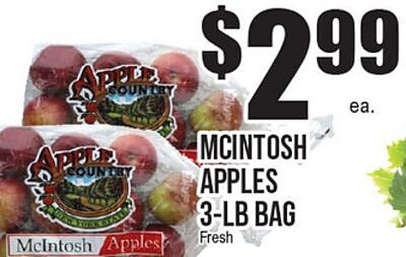 MCINTOSH APPLES - Extra Supermarket weekly ad deal
