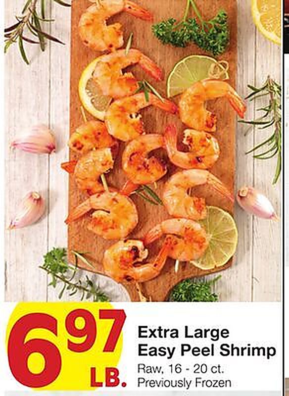 Extra Large Easy Peel Shrimp - Market Street weekly ad deal