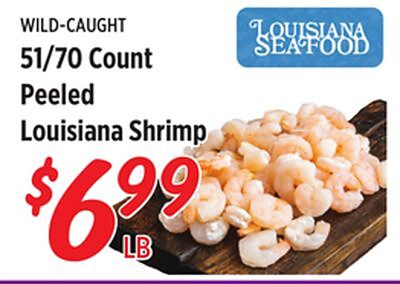 51/70 Count Peeled Louisiana Shrimp - Rouses Markets weekly ad deal