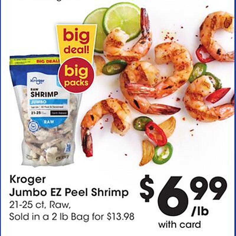 Kroger Jumbo EZ Peel Shrimp - Fry's Food Stores weekly ad deal