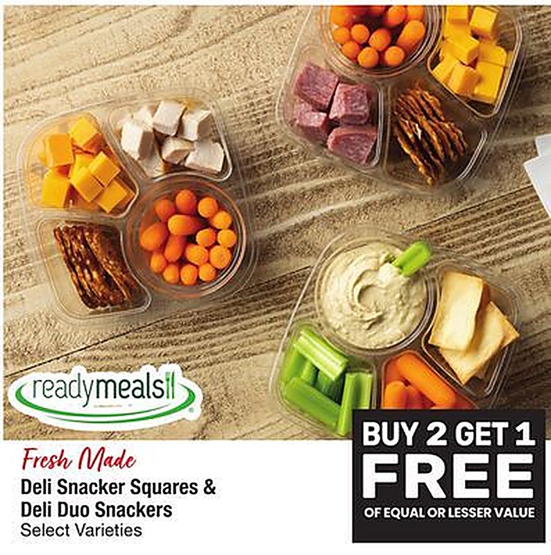 Fresh Made Deli Snacker Squares & Deli Duo Snackers