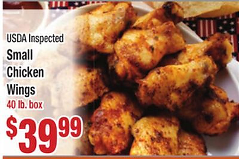 USDA Inspected Small Chicken Wings - Food Pride Market weekly ad deal