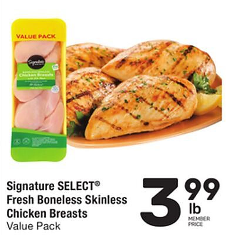 Signature SELECT® Fresh Boneless Skinless Chicken Breasts - Tom Thumb weekly ad deal