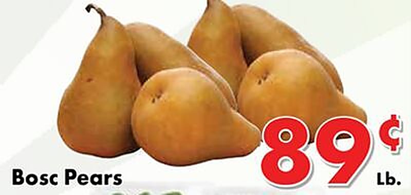 Bosc Pears - Valley Marketplace weekly ad deal