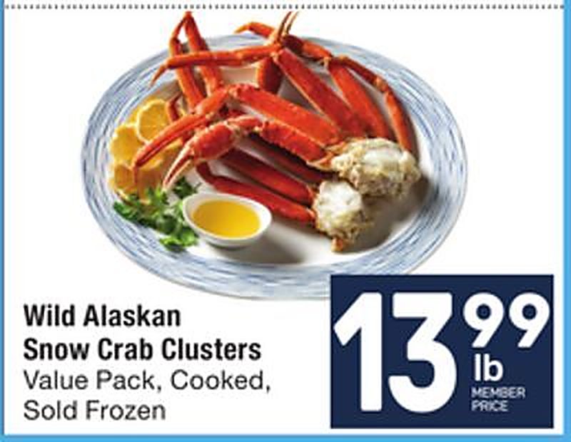 Wild Alaskan Snow Crab Clusters - Tom Thumb weekly ad deal