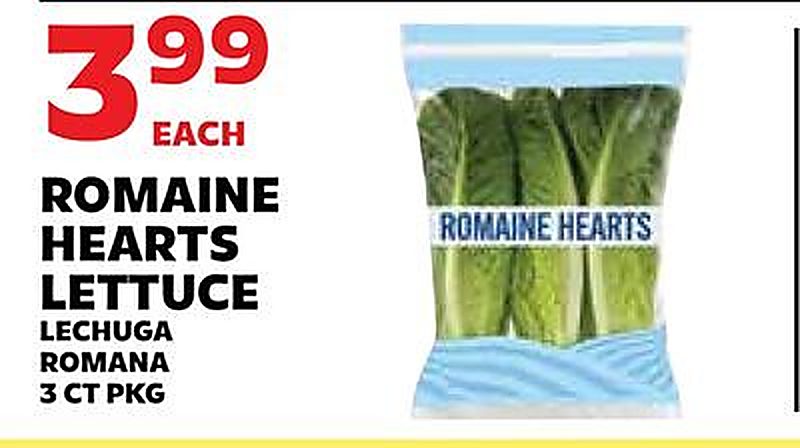 ROMAINE HEARTS LETTUCE / LECHUGA ROMANA - Sedanos weekly ad deal