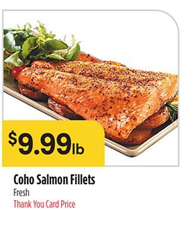 Coho Salmon Fillets - Bashas weekly ad deal