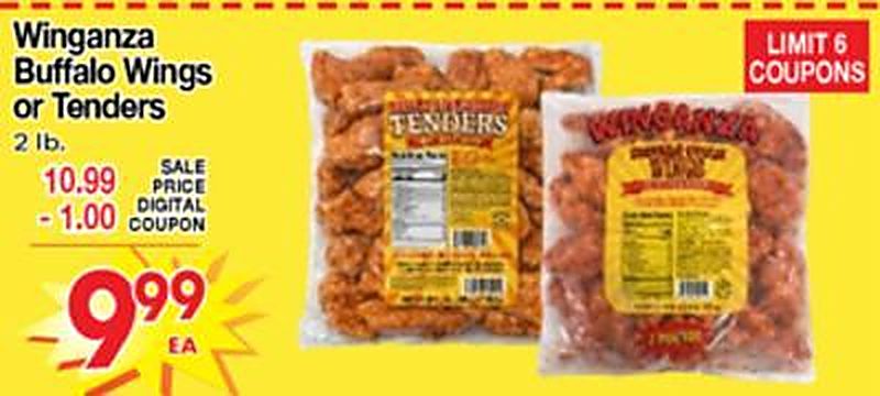 Winganza Buffalo Wings or Tenders - Superior Grocers weekly ad deal