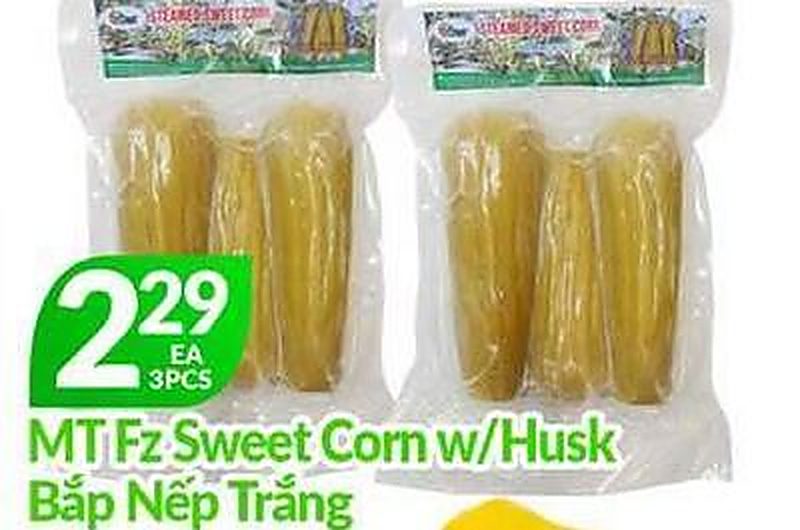 MT Fz Sweet Corn w/Husk - Lams Seafood Market weekly ad deal