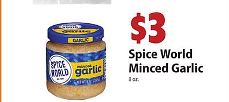Spice World Minced Garlic - Festival Foods weekly ad deal