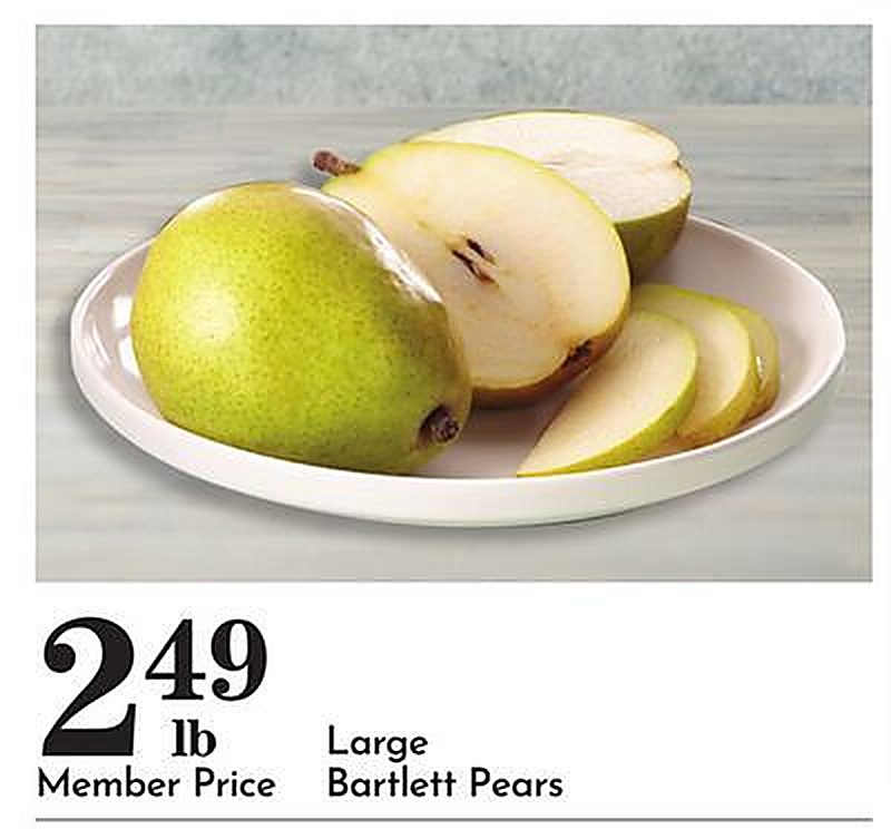 Large Bartlett Pears - Pavilions weekly ad deal