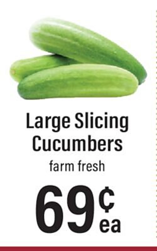Large Slicing Cucumbers - Lowes Foods weekly ad deal