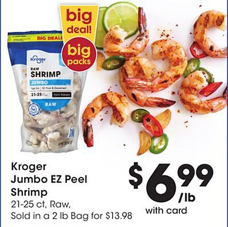 Kroger Jumbo EZ Peel Shrimp - Pick 'n Save weekly ad deal
