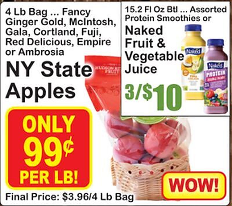 NY State Apples - Superfresh weekly ad deal