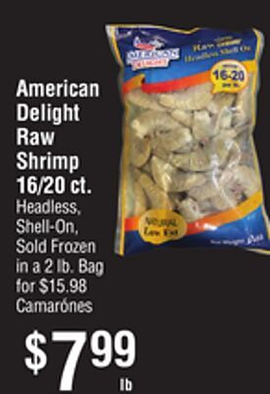 American Delight Raw Shrimp - Smart & Final weekly ad deal