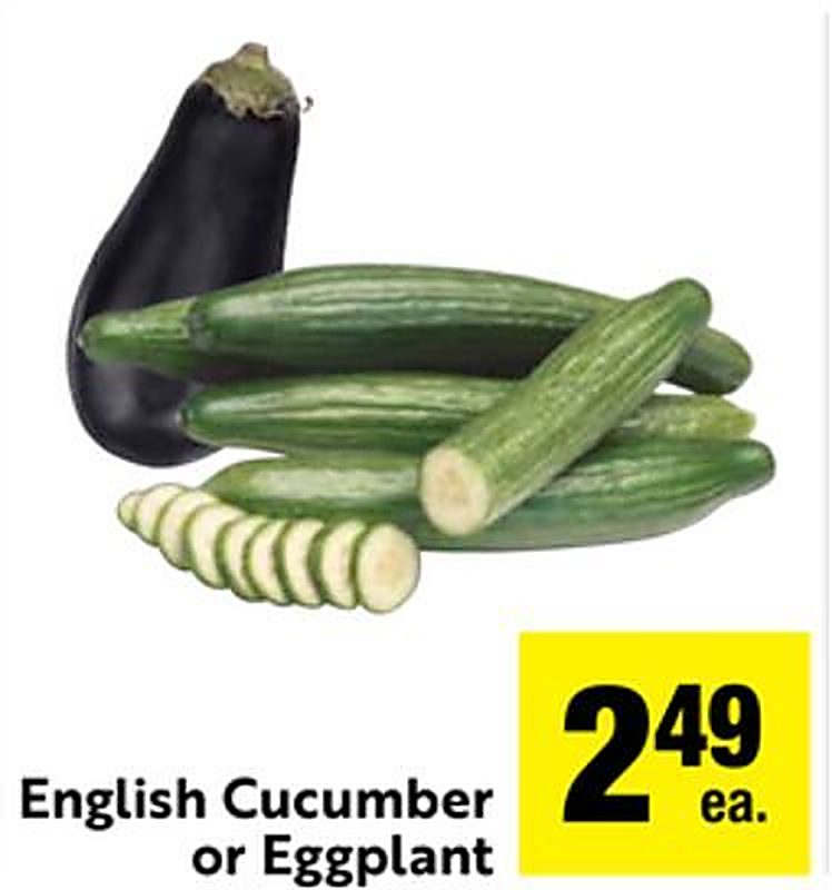 English Cucumber or Eggplant - Save Mart weekly ad deal