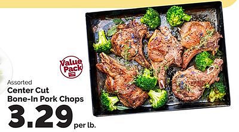 Center Cut Bone-In Pork Chops - Harris Teeter weekly ad deal