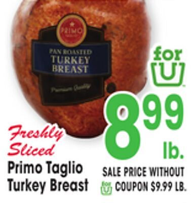 Primo Taglio Turkey Breast - Jewel Osco weekly ad deal