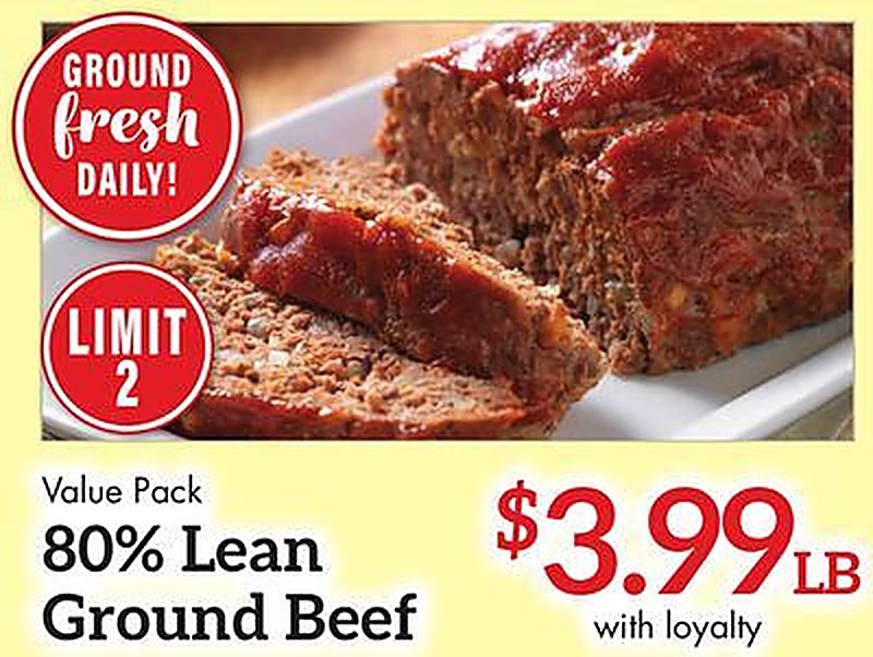 80% Lean Ground Beef - Needler's Fresh Market weekly ad deal