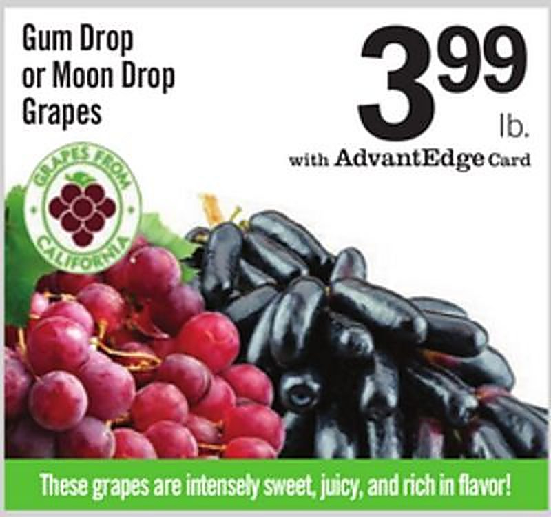 Gum Drop or Moon Drop Grapes - Price Chopper weekly ad deal