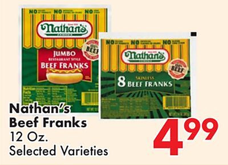 Nathan's Beef Franks - Fairplay Foods weekly ad deal