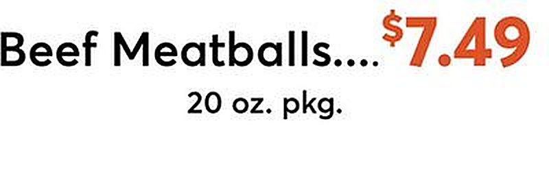 Beef Meatballs - Dierbergs weekly ad deal