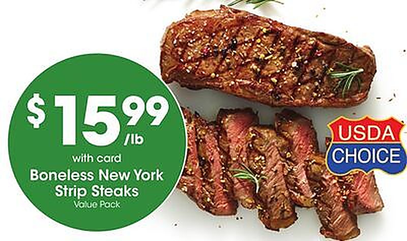 Boneless New York Strip Steaks - Fred Meyer weekly ad deal