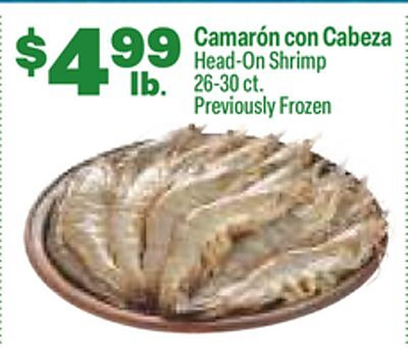 Head-On Shrimp - El Rio Grande weekly ad deal