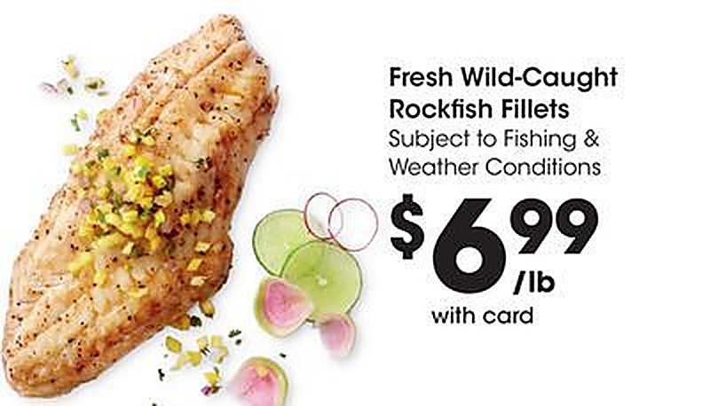 Fresh Wild-Caught Rockfish Fillets - QFC weekly ad deal