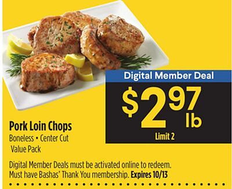 Pork Loin Chops - Bashas weekly ad deal