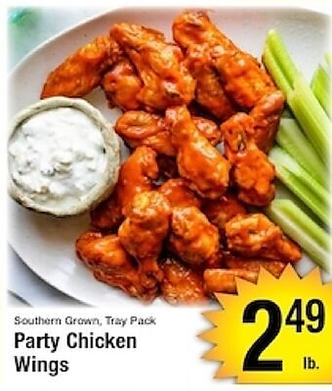 Party Chicken Wings - Harvest Foods weekly ad deal