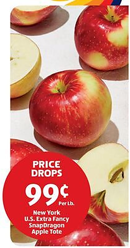 New York U.S. Extra Fancy SnapDragon Apple Tote - Aldi weekly ad deal