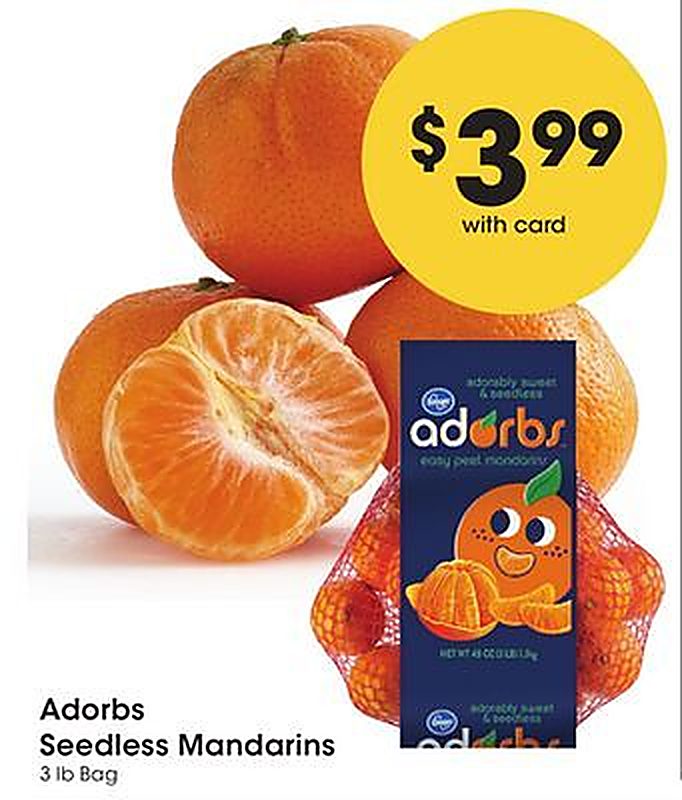 Adorbs Seedless Mandarins - Smith's Food and Drug weekly ad deal