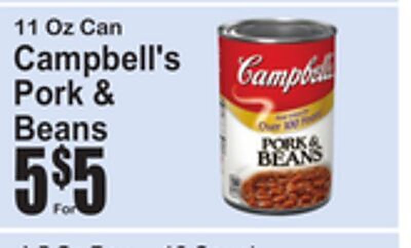 Campbell's Pork & Beans - Superfresh weekly ad deal