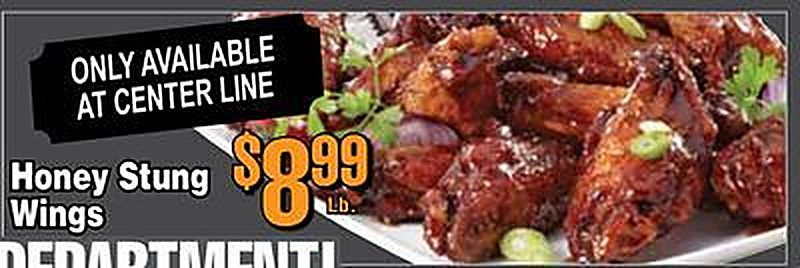 Honey Stung Wings - Cattleman's weekly ad deal
