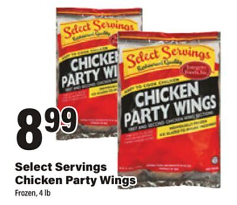 Select Servings Chicken Party Wings - Big Y weekly ad deal