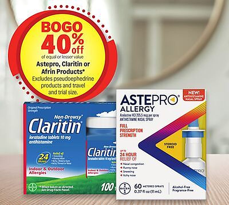Astepro, Claritin or Afrin Products