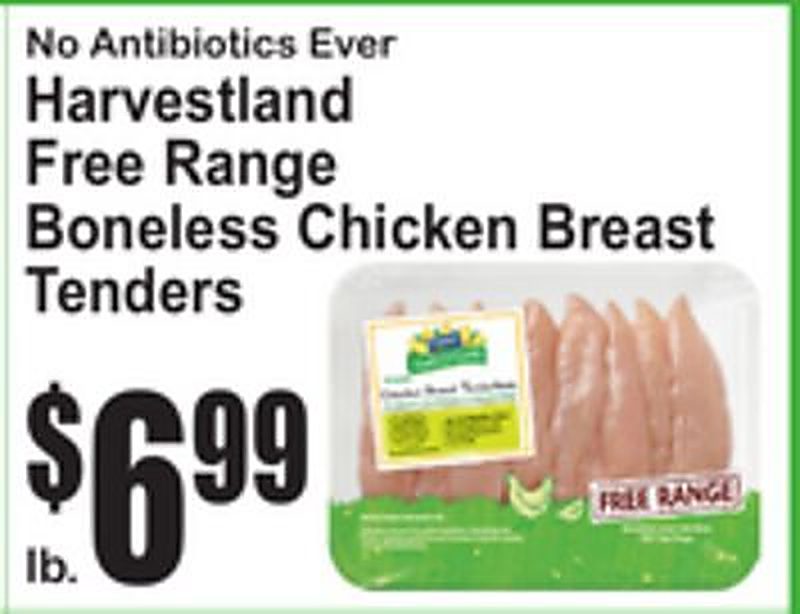 Harvestland Free Range Boneless Chicken Breast Tenders - Superfresh weekly ad deal