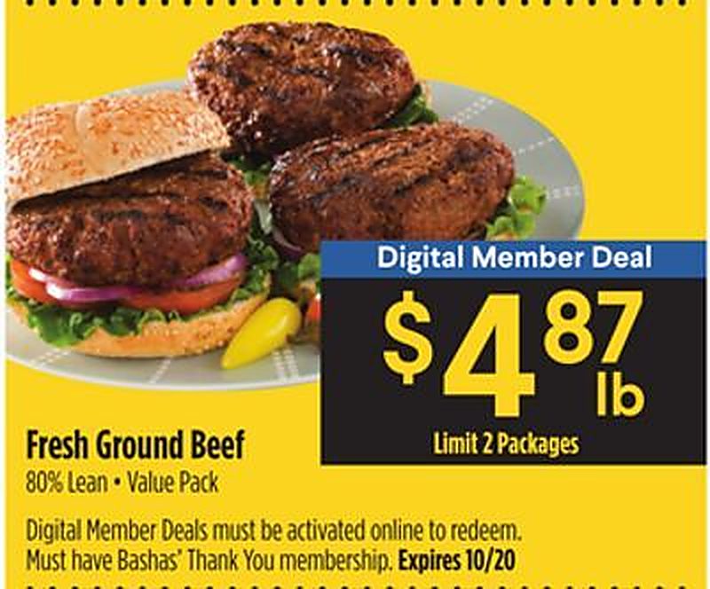 Fresh Ground Beef - Bashas weekly ad deal