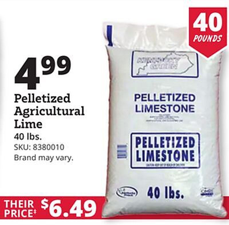Pelletized Agricultural Lime - Rural King weekly ad deal