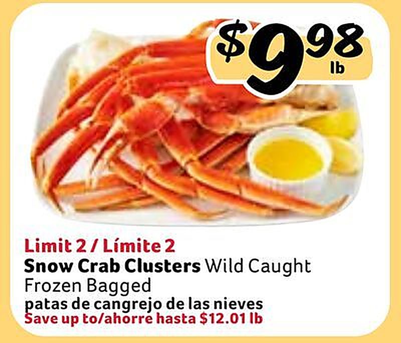 Snow Crab Clusters / patas de cangrejo de las nieves - Fresco Y Mas weekly ad deal