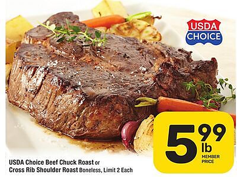 USDA Choice Beef Chuck Roast or Cross Rib Shoulder Roast - Tom Thumb weekly ad deal