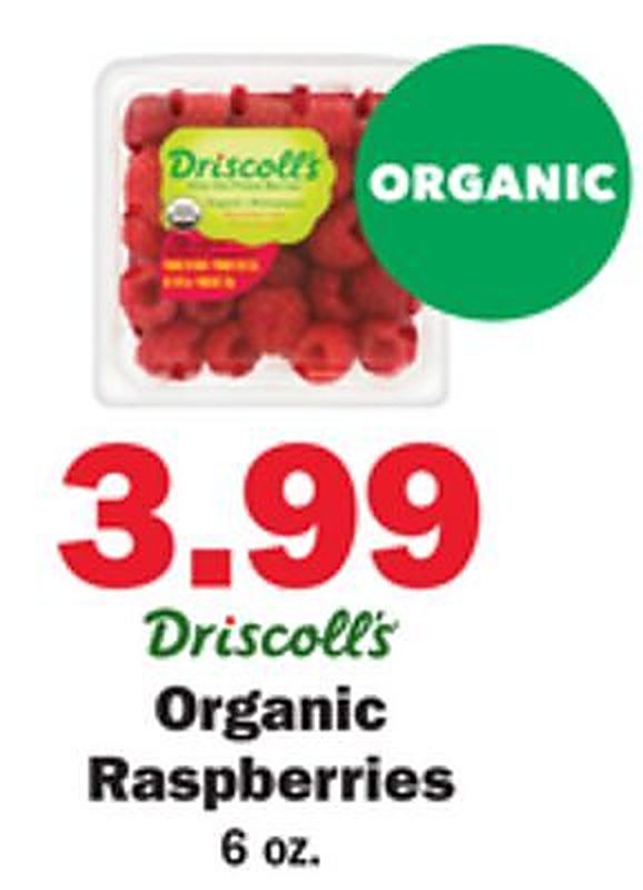 Driscoll's Organic Raspberries - Schnucks weekly ad deal